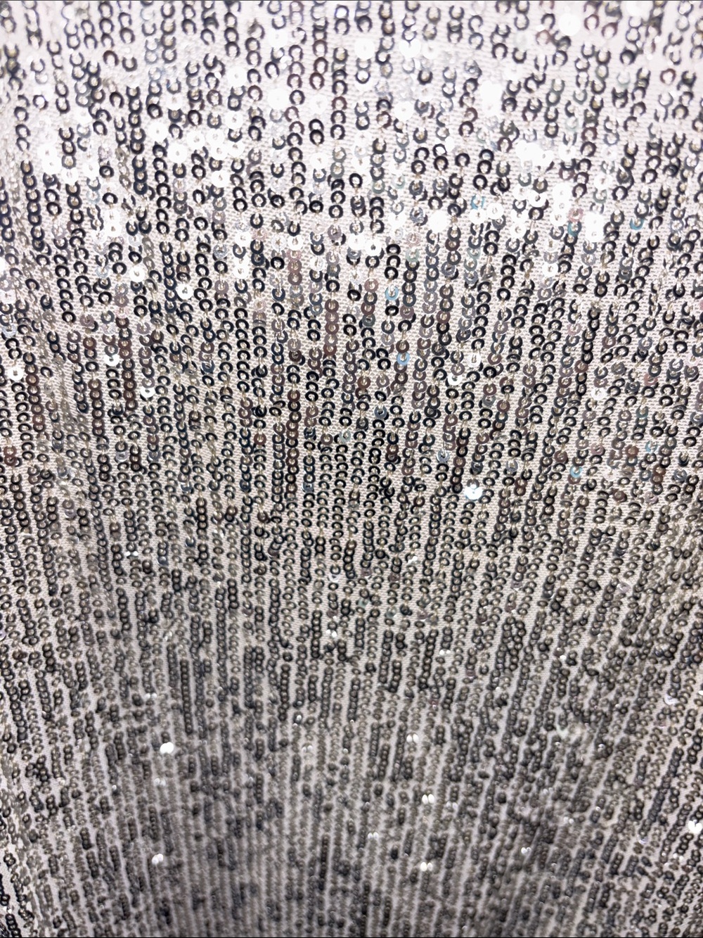 Vince Camuto Silver Sequin V-Neck Mini Dress - Picture 10 of 16